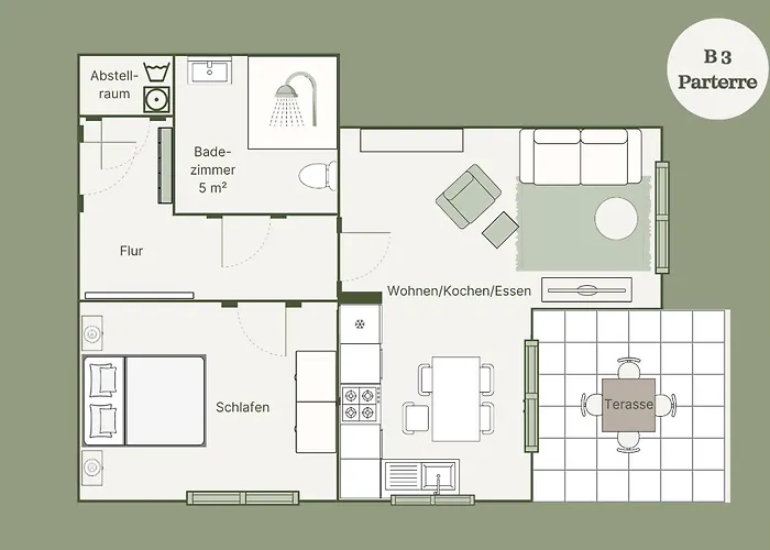 B 3 Pine Hill Extra Bike Friendly Apartment Zirchow